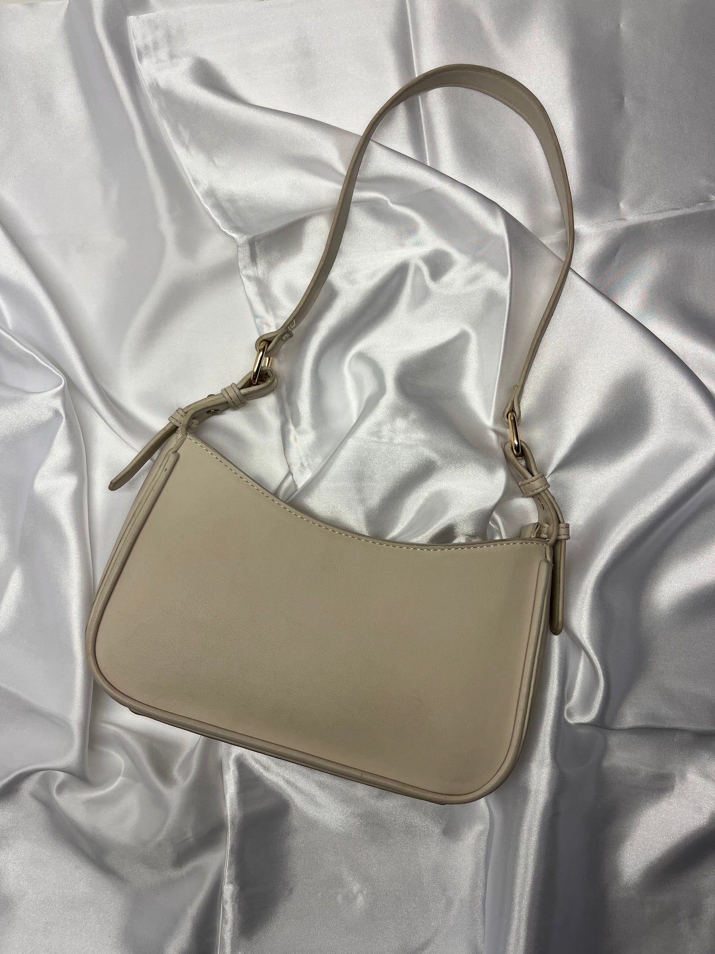 Leather Handbag White