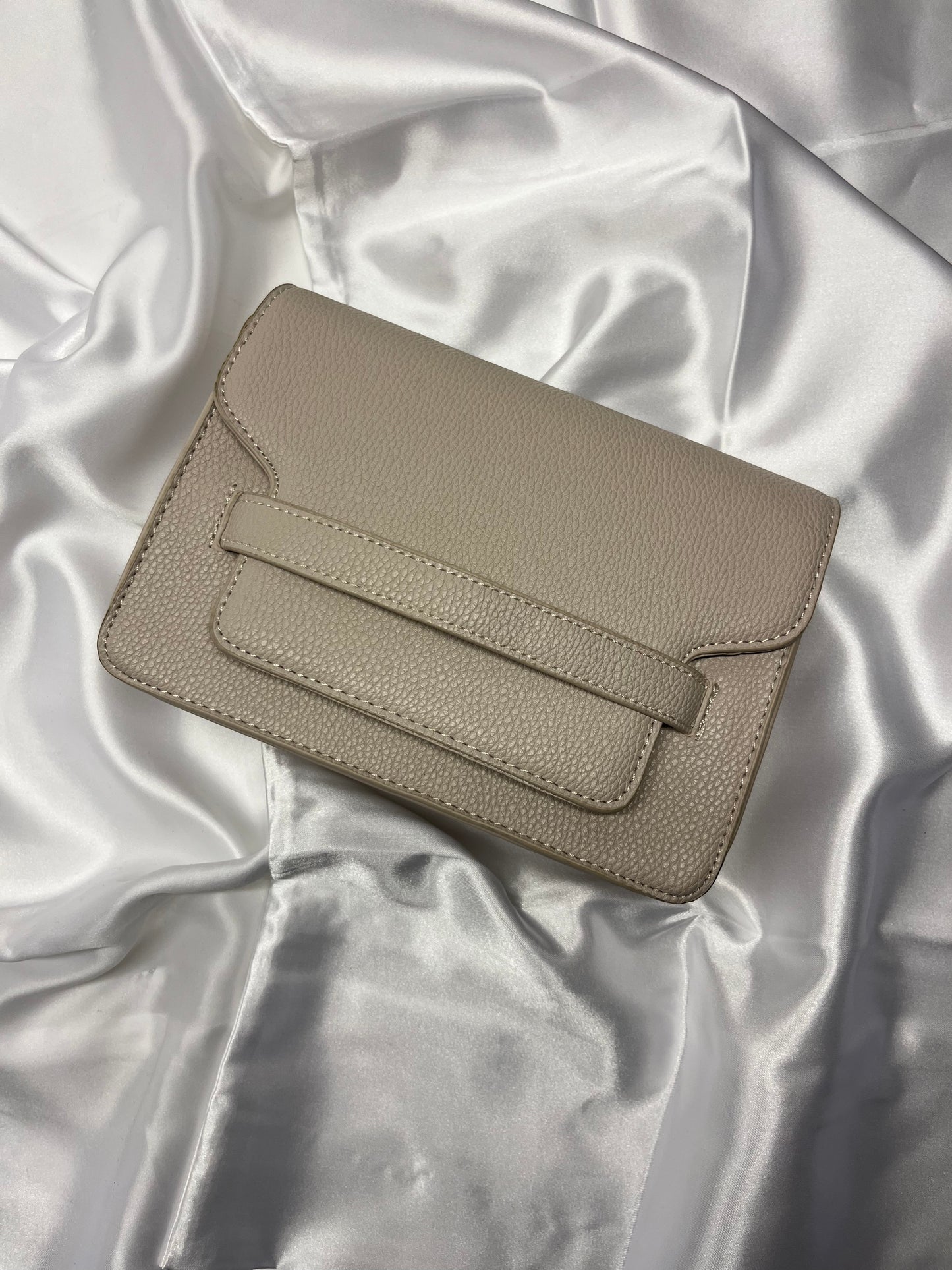 Leather Handbag Beige